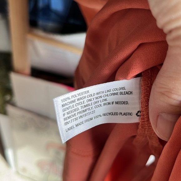 A New Day Peach Spaghetti Strap Satin Tank Midi Slip Dress Size Medium NWT - Picture 14 of 14